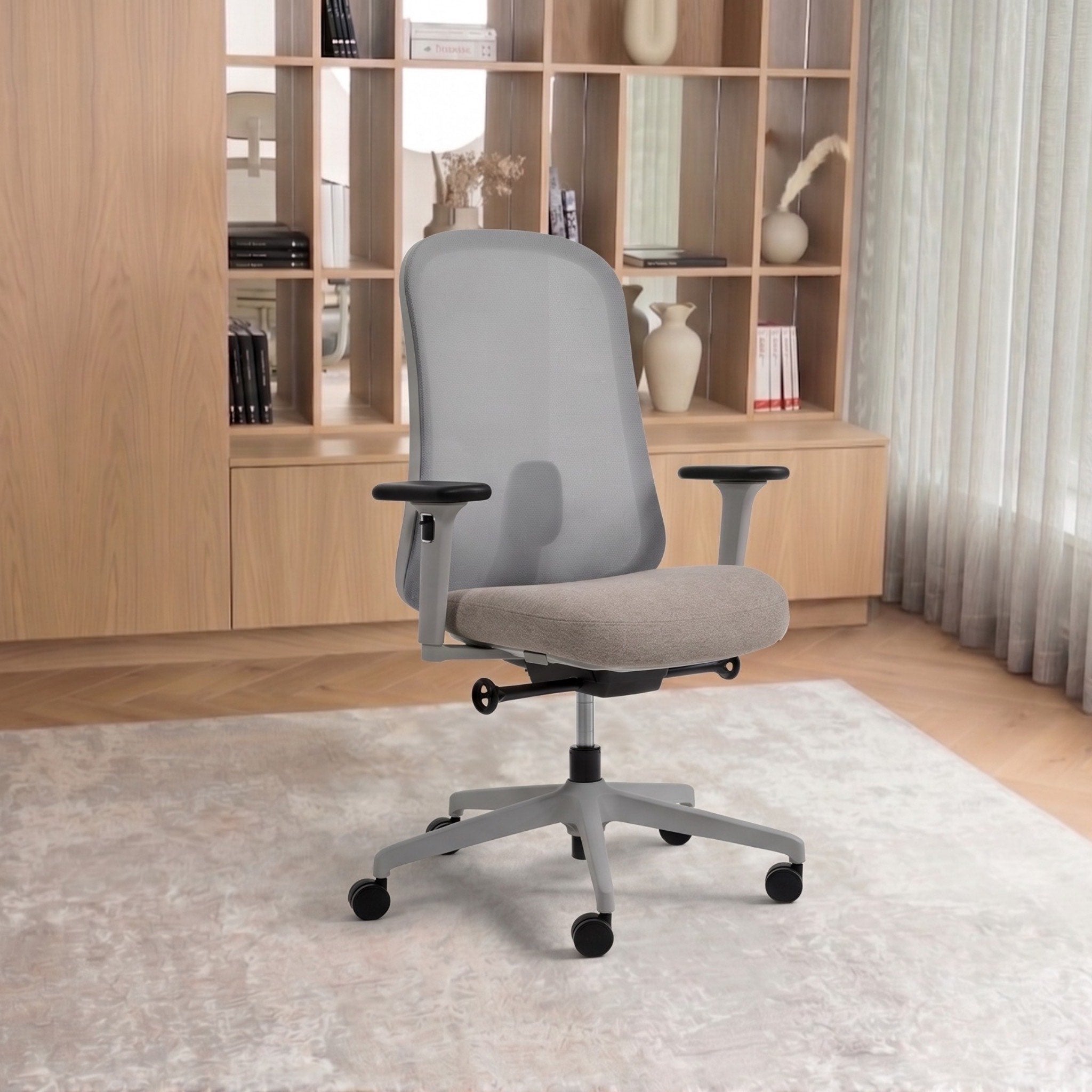 Krzesło biurowe Ease zapewnia doskonały komfort na co dzień i ergonomiczne wsparcie w schludnym, praktycznym wzornictwie.